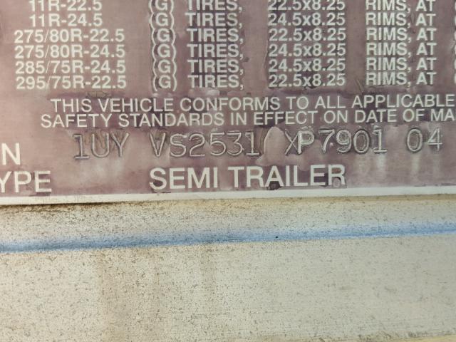 1UYVS2531XP790104 - 1999 UTILITY TRAILER WHITE photo 10