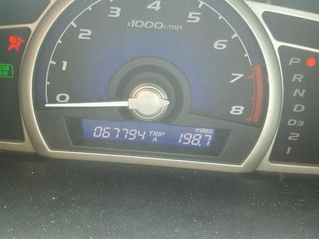 2HGFA16969H324003 - 2009 HONDA CIVIC EXL Boz foto 8