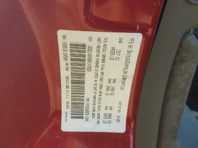 1B3EL46X36N147659 - 2006 DODGE STRATUS SX RED photo 10