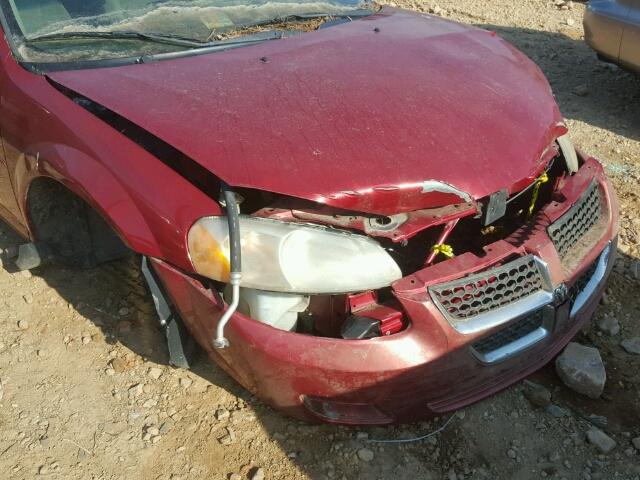 1B3EL46X36N147659 - 2006 DODGE STRATUS SX RED photo 9