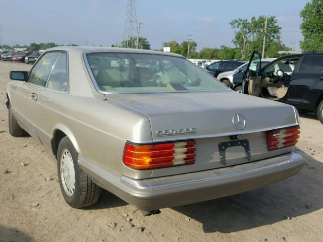 WDBCA45EXLA548445 - 1990 MERCEDES-BENZ 560 SEC GOLD photo 3