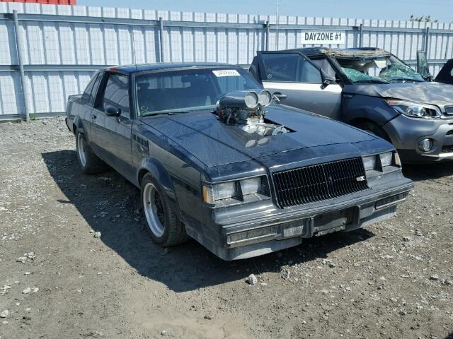 1G4GJ1174HP446017 - 1987 BUICK REGAL შავი ფოტო 1