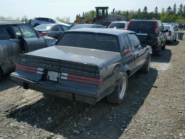 1G4GJ1174HP446017 - 1987 BUICK REGAL შავი ფოტო 4