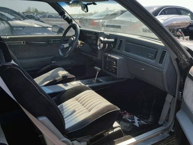 1G4GJ1174HP446017 - 1987 BUICK REGAL შავი ფოტო 5