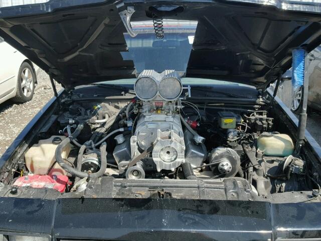 1G4GJ1174HP446017 - 1987 BUICK REGAL შავი ფოტო 7