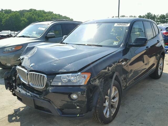 5UXWX9C5XD0A30292 - 2013 BMW X3 XDRIVE2 შავი ფოტო 2