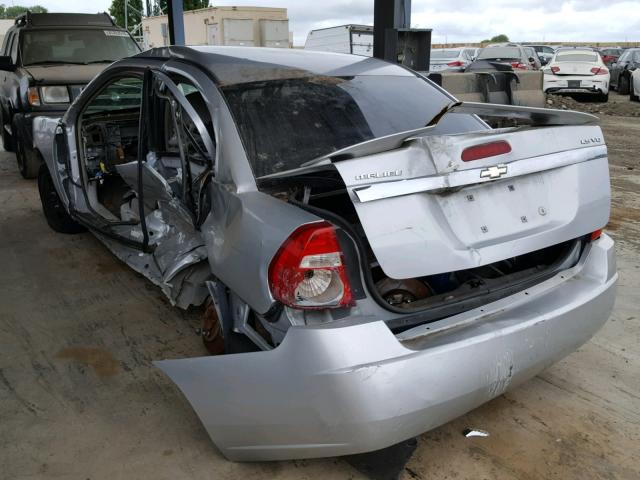 1G1ZT54855F302991 - 2005 CHEVROLET MALIBU LS 银色 照片 3