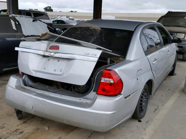 1G1ZT54855F302991 - 2005 CHEVROLET MALIBU LS 银色 照片 4