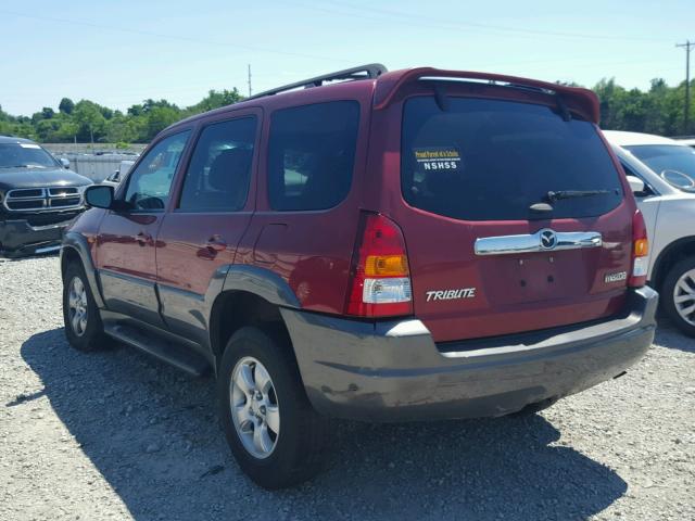 4F2CZ96184KM27671 - 2004 MAZDA TRIBUTE ES 红色 照片 3