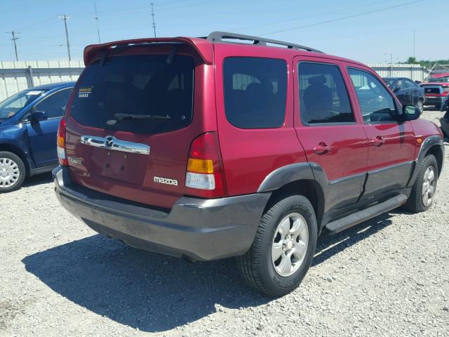 4F2CZ96184KM27671 - 2004 MAZDA TRIBUTE ES 红色 照片 4