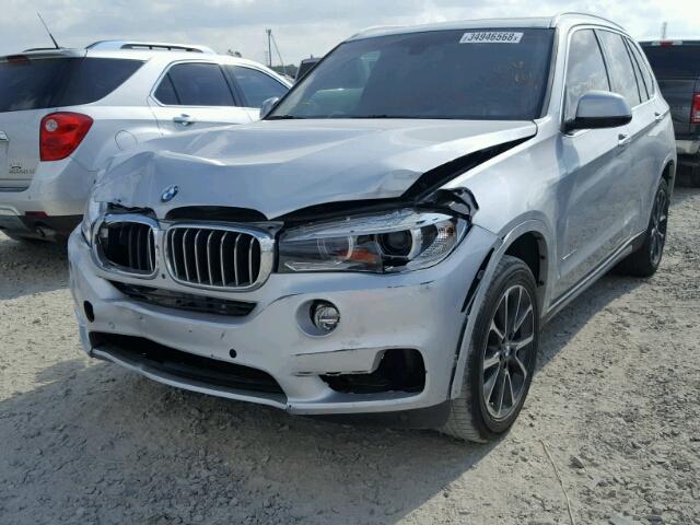 5UXKR2C59H0U18004 - 2017 BMW X5 SDRIVE3 SILVER photo 2