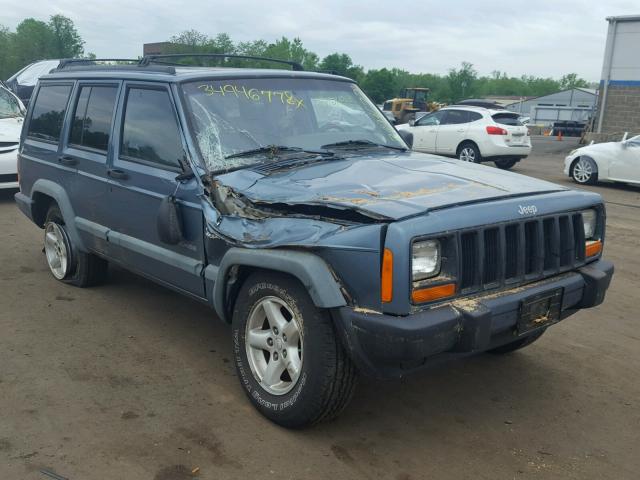 1J4FJ68S8WL177171 - 1998 JEEP CHEROKEE S BLUE photo 1