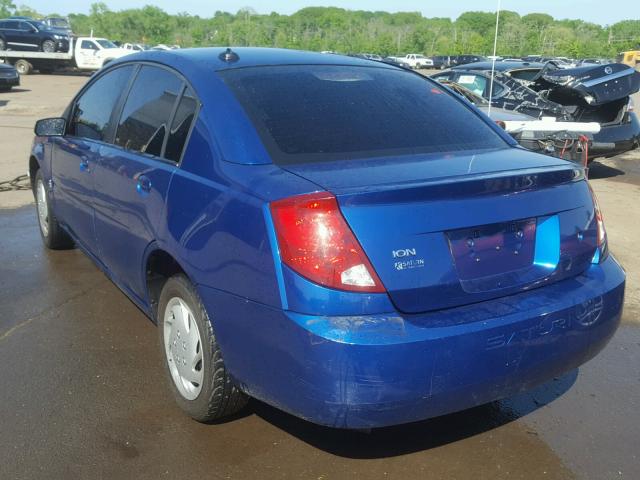 1G8AJ52F25Z117737 - 2005 SATURN ION LEVEL BLUE photo 3