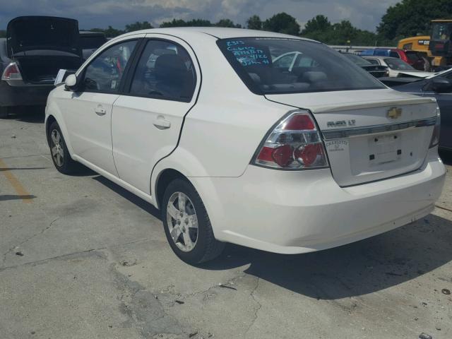 KL1TD5DEXAB089335 - 2010 CHEVROLET AVEO LS WHITE photo 3