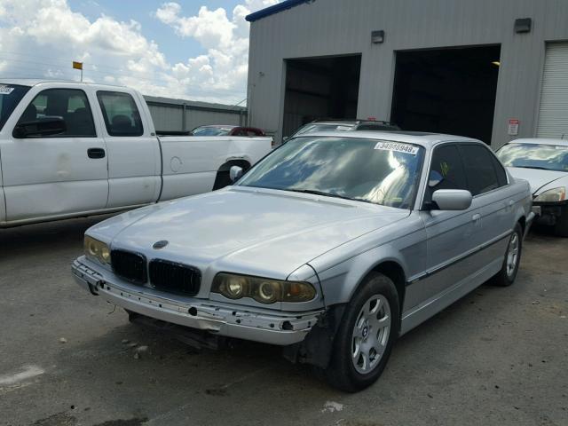 WBAGH83481DP31142 - 2001 BMW 740 IL SILVER photo 2