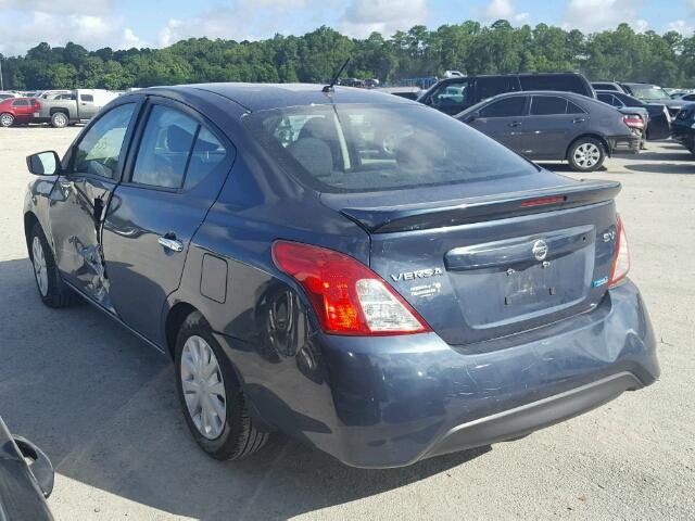 3N1CN7AP8GL894073 - 2016 NISSAN VERSA S BLUE photo 3