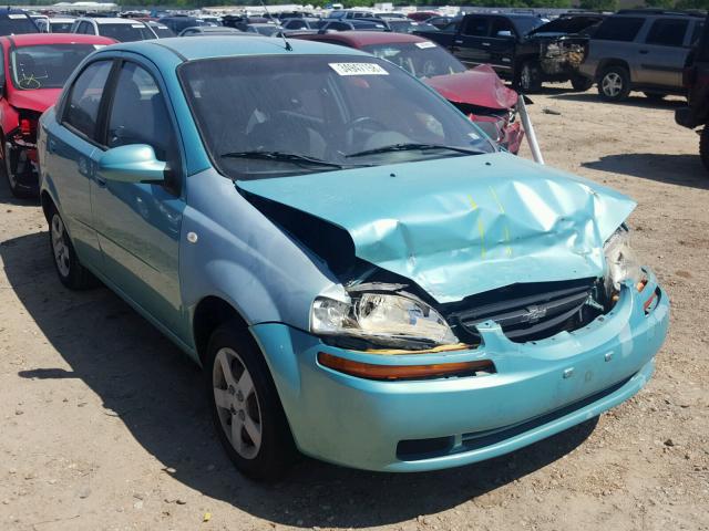 KL1TD52635B436764 - 2005 CHEVROLET AVEO BASE Կանաչ լուսանկար 1