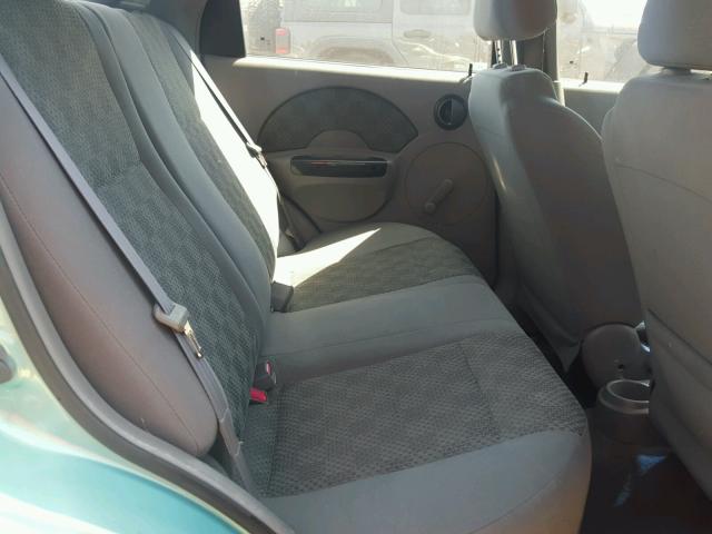 KL1TD52635B436764 - 2005 CHEVROLET AVEO BASE Կանաչ լուսանկար 6