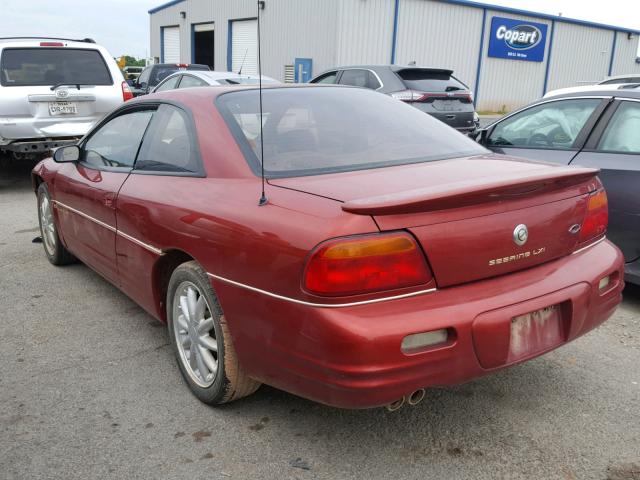 4C3AU52N1VE167592 - 1997 CHRYSLER SEBRING LX RED photo 3