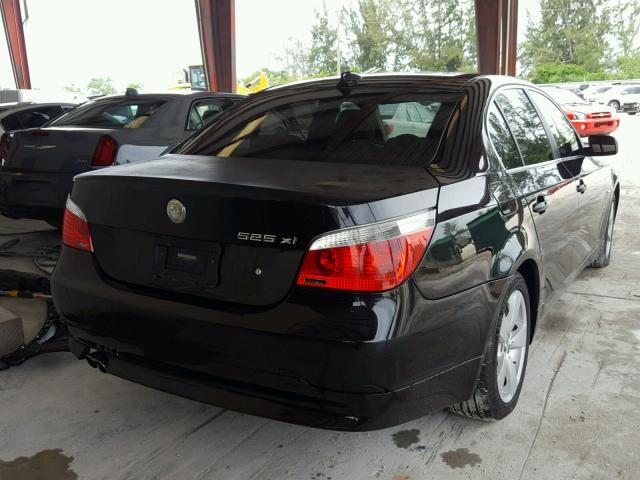 WBANF33556B999190 - 2006 BMW 525 XI BLACK photo 4