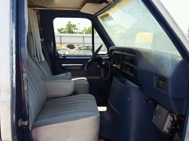 1FTEE14N1GHB59172 - 1986 FORD ECONOLINE WHITE photo 5