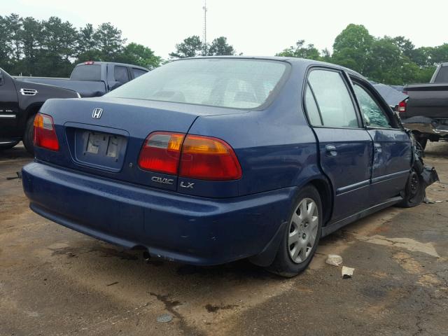 2HGEJ6614YH504842 - 2000 HONDA CIVIC BASE 蓝色 照片 4