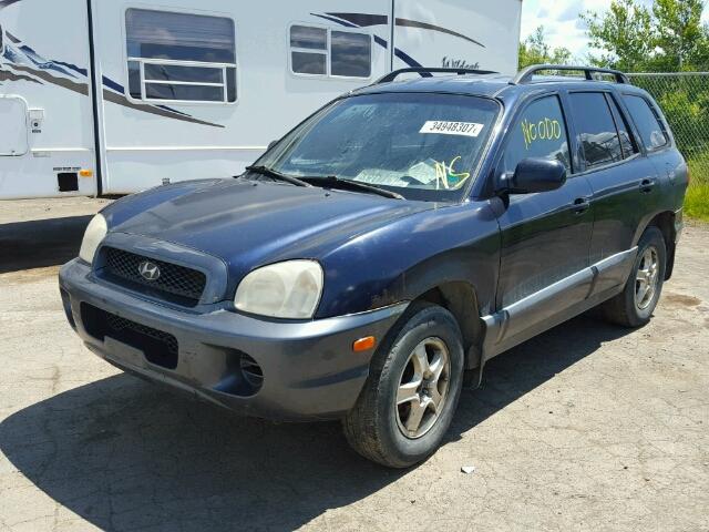 KM8SB13D35U897382 - 2005 HYUNDAI SANTA FE B BLUE photo 2