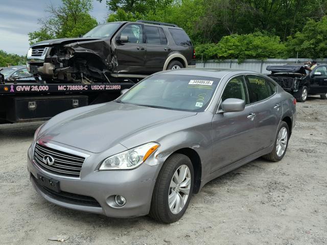 JN1BY1AR7DM603470 - 2013 INFINITI M37 X GRAY photo 2