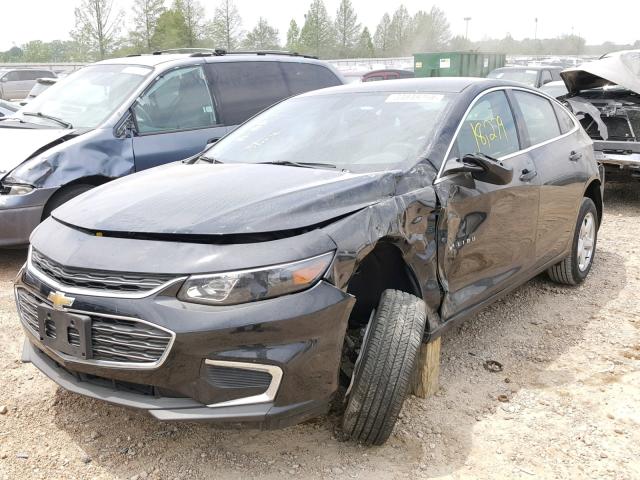 1G1ZB5ST4HF242216 - 2017 CHEVROLET MALIBU LS 黑色 照片 2