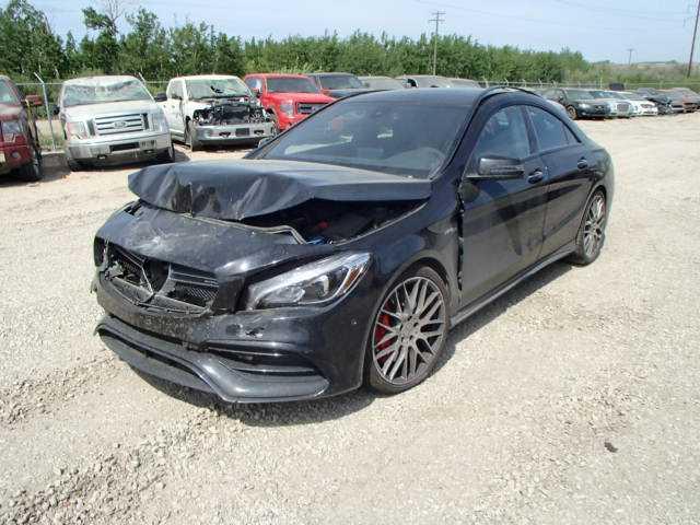 WDDSJ5CB3JN510093 - 2018 MERCEDES-BENZ CLA 45 AMG BLACK photo 2