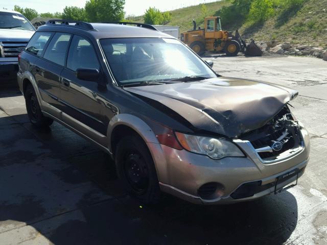 4S4BP60C486342895 - 2008 SUBARU OUTBACK BROWN photo 1