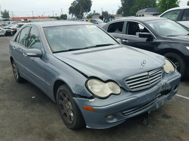 WDBRF56H36F767698 - 2006 MERCEDES-BENZ C 350 BLUE photo 1