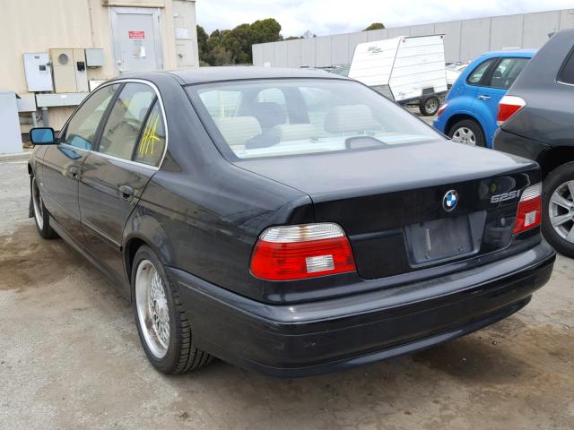 WBADT43471GF57656 - 2001 BMW 525 I AUTO BLACK photo 3