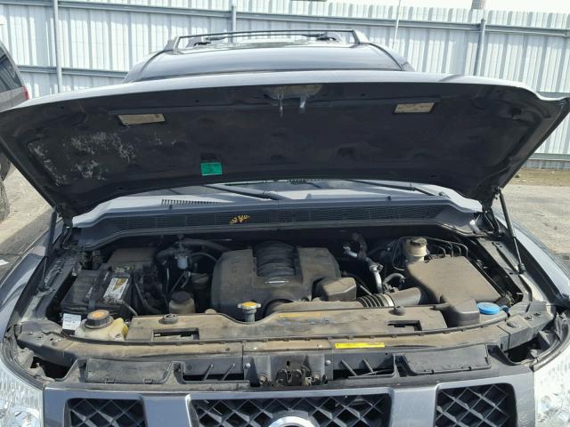 5N1AA08A55N738252 - 2005 NISSAN ARMADA SE GRAY photo 7