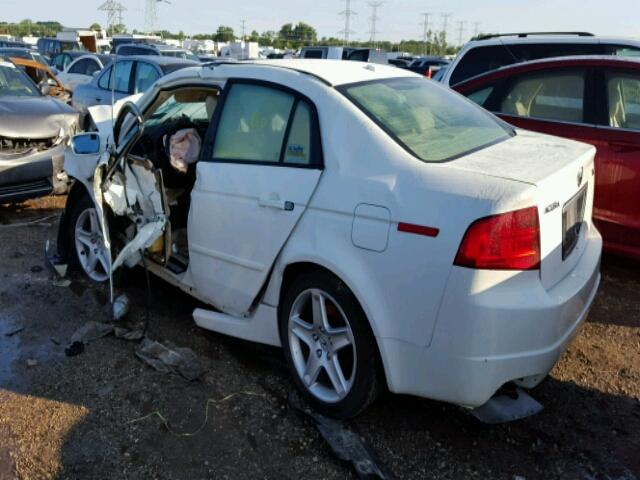 19UUA66284A012635 - 2004 ACURA TL WHITE photo 3