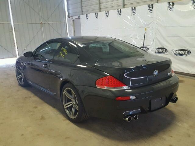 WBSEH93577B798384 - 2007 BMW M6 BLACK photo 3