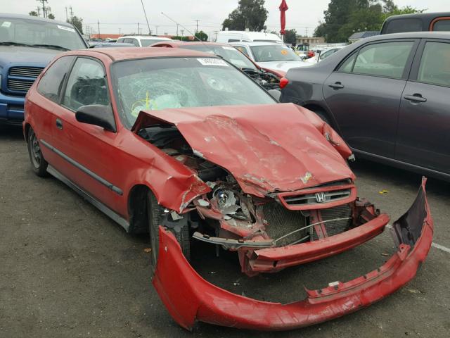 2HGEJ6326WH100287 - 1998 HONDA CIVIC CX RED photo 1