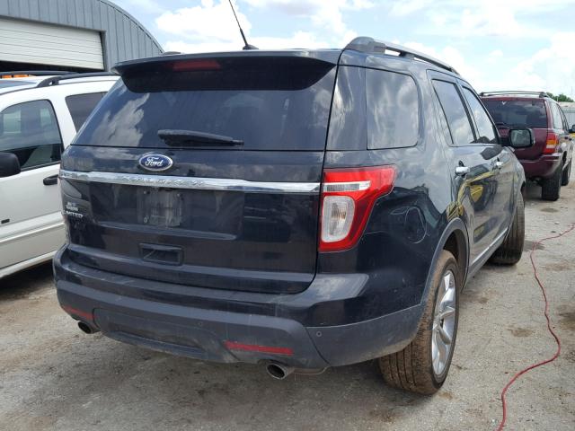 1FMHK7F82CGA08501 - 2012 FORD EXPLORER L BLACK photo 4