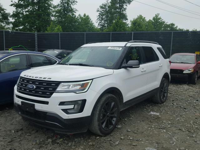 1FM5K7D82HGC76283 - 2017 FORD EXPLORER X WHITE photo 2