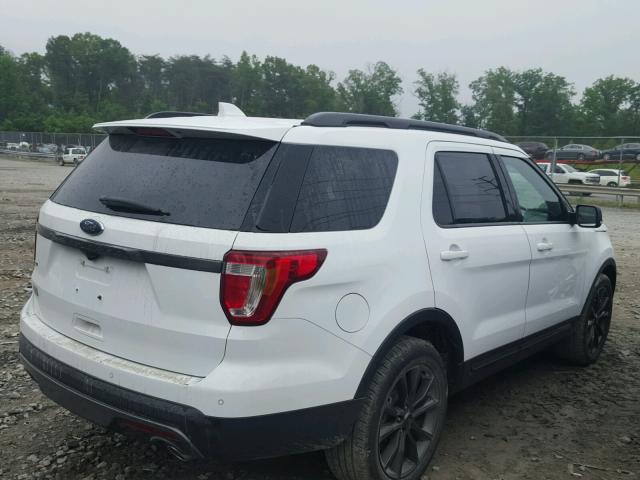 1FM5K7D82HGC76283 - 2017 FORD EXPLORER X WHITE photo 4