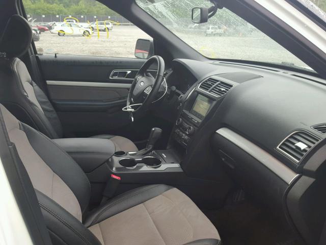 1FM5K7D82HGC76283 - 2017 FORD EXPLORER X WHITE photo 5