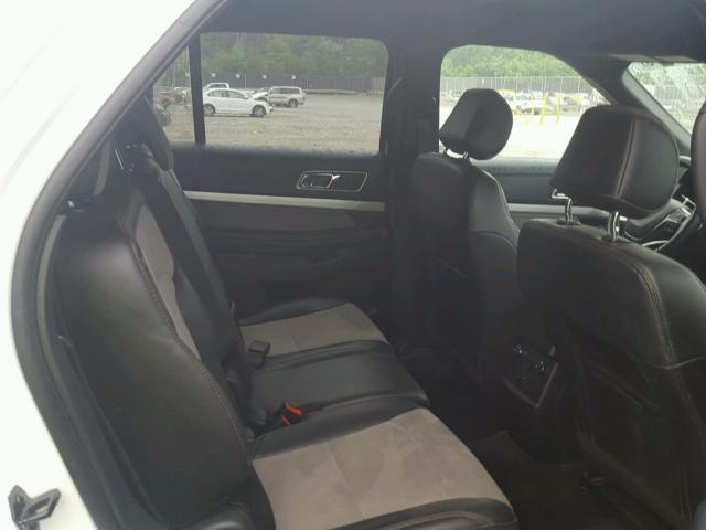 1FM5K7D82HGC76283 - 2017 FORD EXPLORER X WHITE photo 6