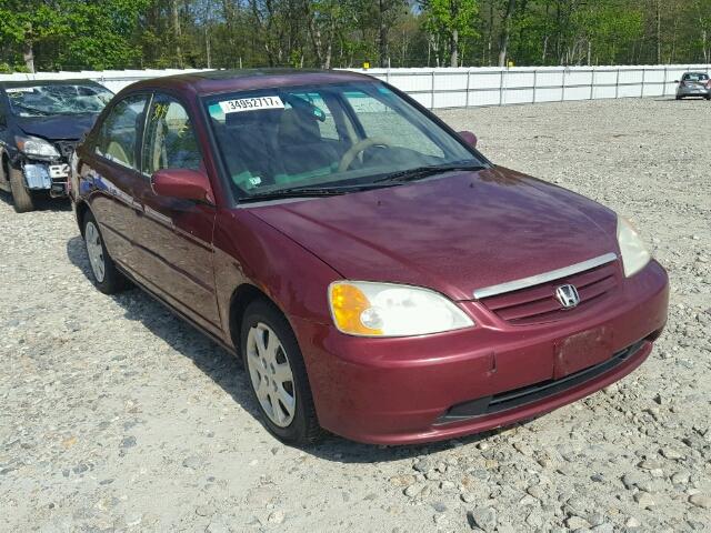 2HGES26793H518514 - 2003 HONDA CIVIC EX RED photo 1