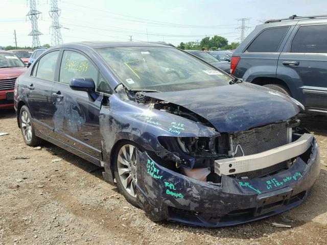 19XFA169X9E007948 - 2009 HONDA CIVIC EXL ლურჯი ფოტო 1