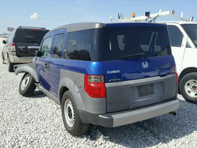 5J6YH18394L001940 - 2004 HONDA ELEMENT LX BLUE photo 3