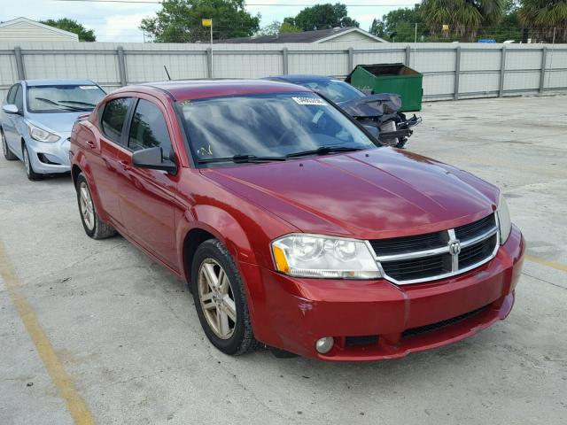 1B3LC56K08N615092 - 2008 DODGE AVENGER SX RED photo 1