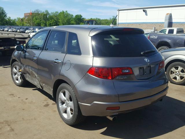 5J8TB18228A020471 - 2008 ACURA RDX GRAY photo 3