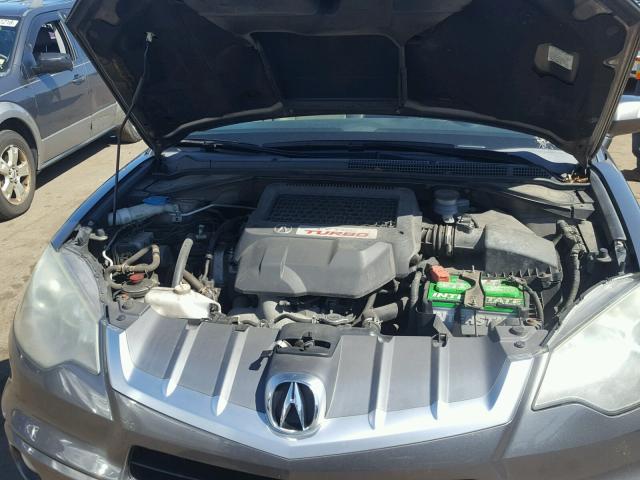 5J8TB18228A020471 - 2008 ACURA RDX GRAY photo 7