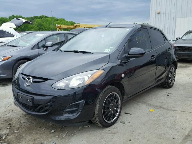 JM1DE1KZ1E0171223 - 2014 MAZDA MAZDA2 SPO BLACK photo 2