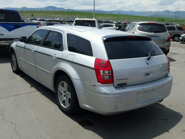 2D4FV47V27H830816 - 2007 DODGE MAGNUM SXT SILVER photo 3